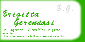 brigitta gerendasi business card
